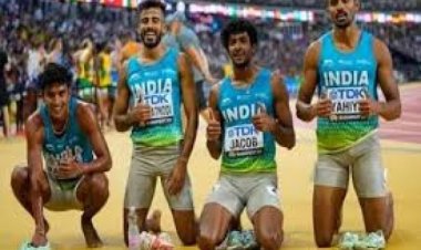 भारतीय मिश्रित चार गुणा 400 मीटर रिले टीम को एशियाई रिले में राष्ट्रीय रिकॉर्ड के साथ स्वर्ण पदक