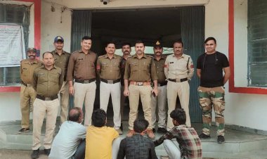 थाना गुलगंज पुलिस ने फरार 4 पशु चोर आरोपियों को किया गिरफ्तार