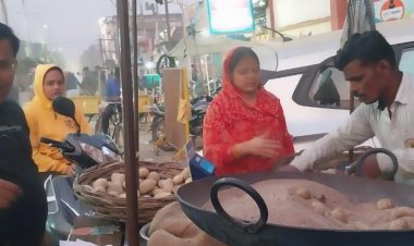 सर्दी के बढ़ते ही बदला लोगों का स्वाद:भिंड में भुने आलू-शकरकंद की बढ़ी मांग, पहली पसंद बने गरमागरम व्यंजन