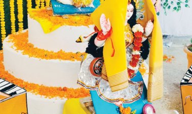 माउंट लिट्रा जी स्कूल में बसंत पंचमी उत्सव