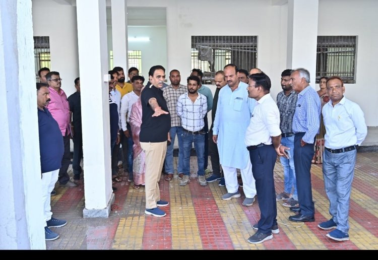 पूर्व केबिनेट मन्त्री पश्चिम विधायक राजेश मूणत के कोटा में नवीन शासकीय महाविद्यालय भवन को शीघ्र पूर्ण कराने के निर्देश