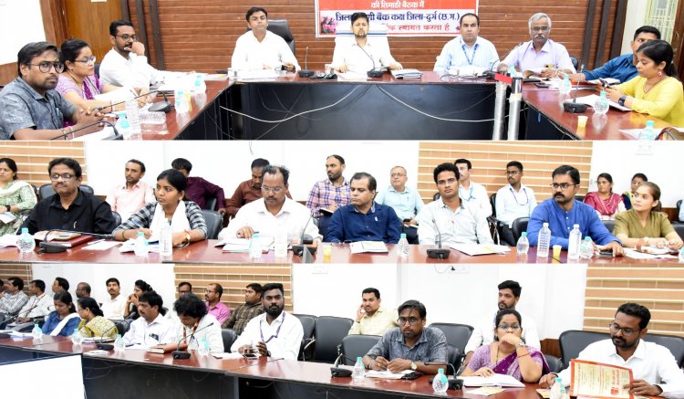 बैंकों में लंबित शासकीय योजना आवेदनों का शीघ्र निराकरण करें: कलेक्टर श्री सिंह