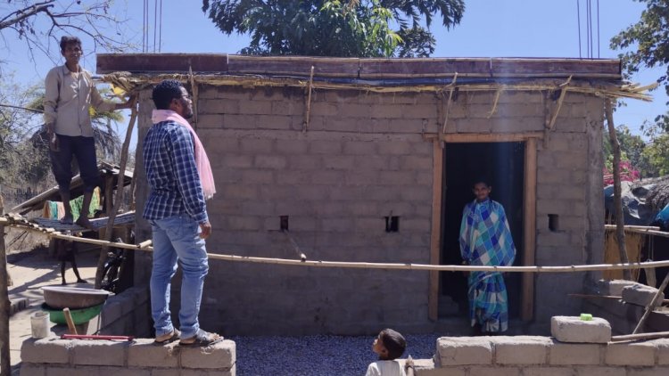 अतिसंवेदनशील क्षेत्र में भी हो रहा पक्के आवास का सपना का सपना सच*
