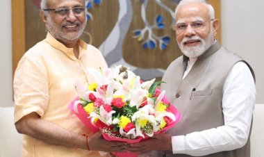 उपराष्ट्रपति पद के NDA उम्मीदवार सी.पी. राधाकृष्णन ने PM से की मुलाकात