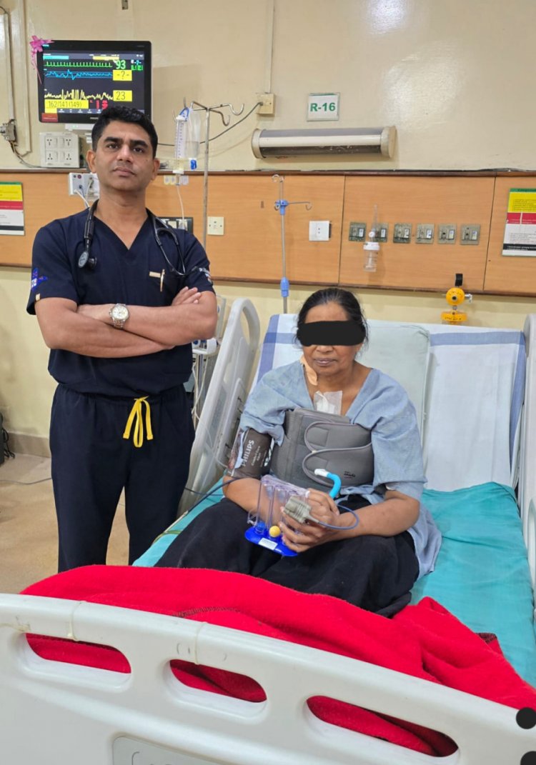 अम्बेडकर अस्पताल में एक ही साथ कोरोनरी बाईपास सर्जरी एवं हृदय के तीनों वॉल्व का सफल ऑपरेशन संपन्न