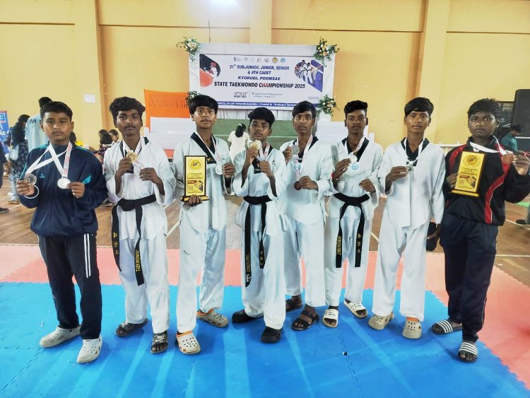 रायपुर : एकलव्य खेल अकादमी के ताइक्वांडो खिलाड़ियों का नेशनल में चयन