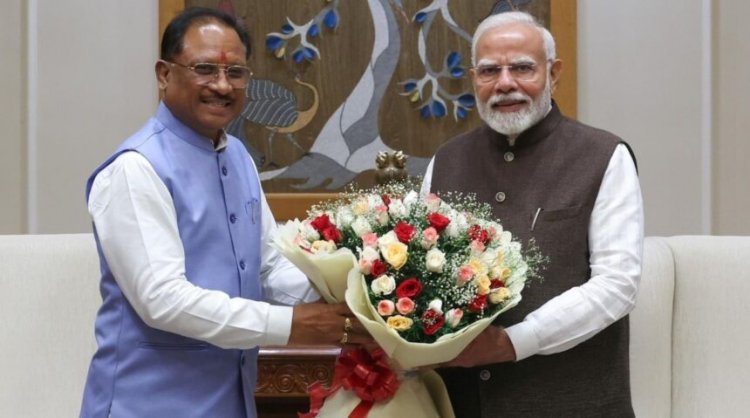 प्रधानमंत्री  नरेन्द्र मोदी के नेतृत्व के 12 वर्ष पूर्ण होने पर मुख्यमंत्री  विष्णु देव साय ने दी बधाई और शुभकामनाएं