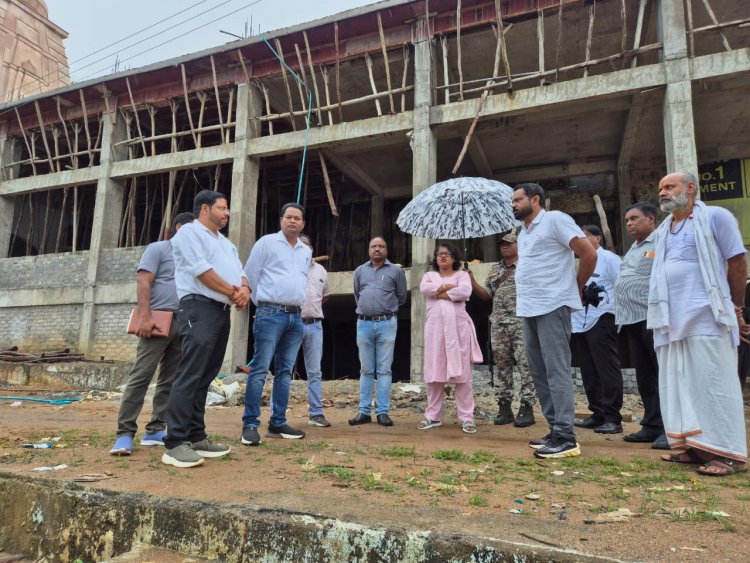 ने राष्ट्रीय राजमार्ग के रिटेनिंग वॉल निर्माण कार्य शीघ्र शुरू करने के दिए निर्देश