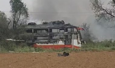 Breaking : मजदूरों से भरी बस में 11 हजार वोल्ट का करंट, 2 की मौत, मची चीख-पुकार