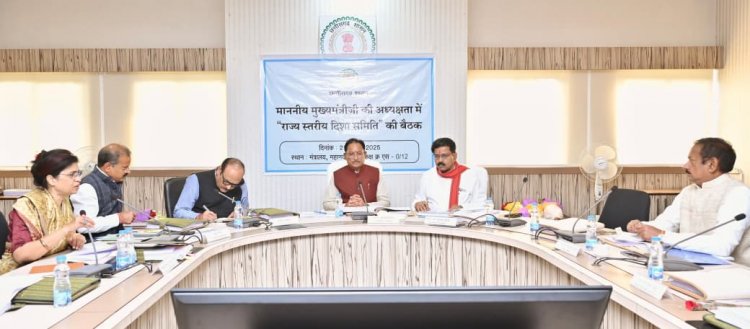 मुख्यमंत्री  विष्णु देव साय की अध्यक्षता में राज्य स्तरीय दिशा समिति की बैठक संपन्न