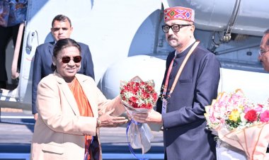 राष्ट्रपति श्रीमती द्रौपदी मुर्मू का आत्मीय स्वागत