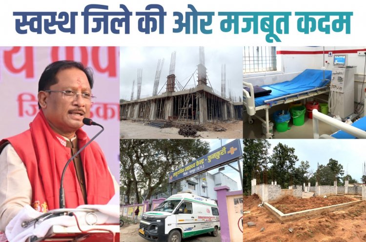 मुख्यमंत्री  विष्णुदेव साय के नेतृत्व में जशपुर में स्वास्थ्य क्रांति