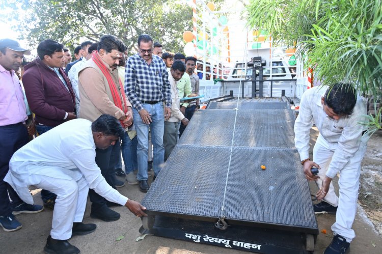 पशु रेस्क्यु वाहन से दुर्घटनाग्रस्त पशुओं को मिलेगी त्वरित चिकित्सा सुविधा - उप मुख्यमंत्री विजय शर्मा