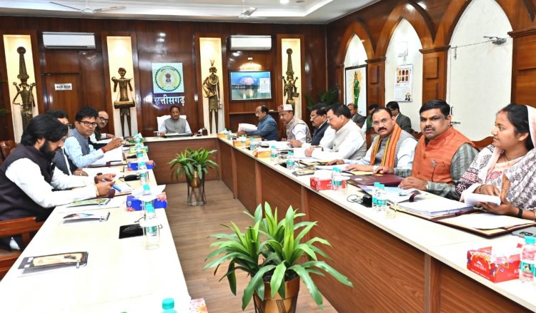 मुख्यमंत्री  विष्णु देव साय की अध्यक्षता में आज यहां सिविल लाईन स्थित मुख्यमंत्री निवास कार्यालय में आयोजित कैबिनेट की बैठक में अनेक महत्वपूर्ण निर्णय लिए गए -