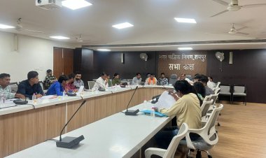 नगर निगम में उद्यान विभाग सलाहकार समिति की बैठक विभाग अध्यक्ष  भोलाराम साहू ने ली