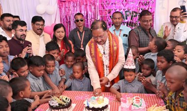 बच्चों के चेहरों की मुस्कान बना मुख्यमंत्री श्री साय के जन्मदिन का सबसे बड़ा उपहार
