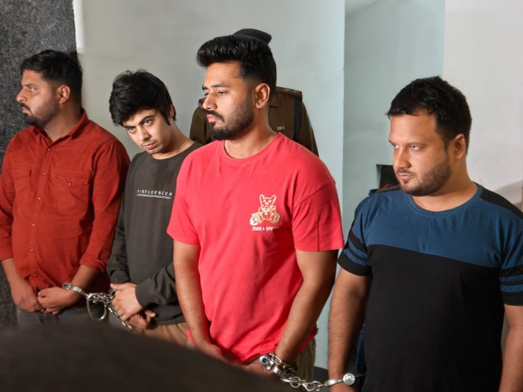 17 लाख नगदी रकम के साथ ऑनलाईन सट्टा संचालित करने वाले गिरोह का पर्दाफाश