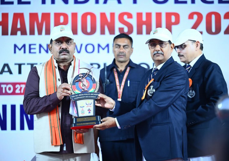 चौदहवीं अखिल भारतीय पुलिस तीरंदाजी प्रतियोगिता का उपमुख्यमंत्री  विजय शर्मा ने किया शुभारंभ