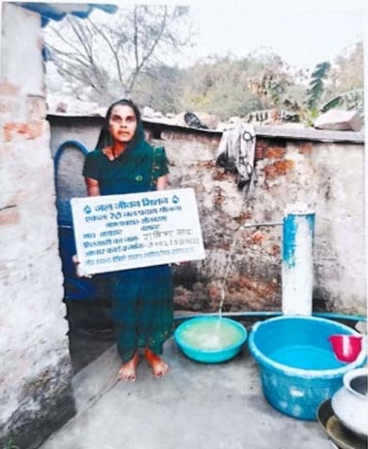 नल का जल बना सहारा, राधिका की बदली जिंदगी: आड़ाझर में जल जीवन मिशन से घर-घर पहुंचा पानी
