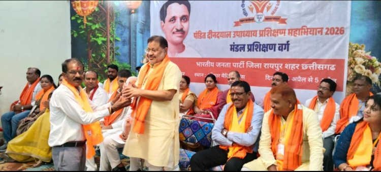 भाजपा लाखेनगर मंडल के प्रशिक्षण वर्ग में विधायक सुनील सोनी