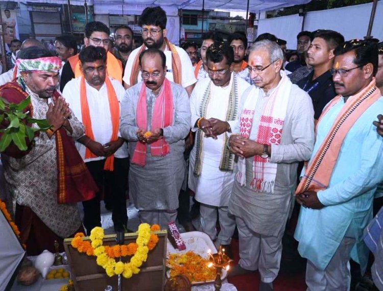  उप मुख्यमंत्री  अरुण साव ने नालंदा परिसर सहित 8 करोड़ से अधिक के कार्यों का किया भूमिपूजन
