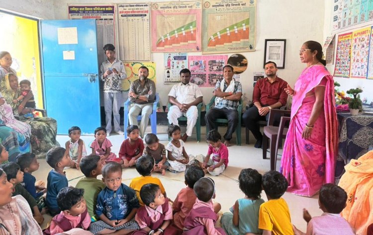 विधायक श्री नेताम ने ग्राम बेवरती में आयोजित न्यौता भोज कार्यक्रम में पहंुचे