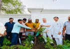 भाजपा प्रदेश कार्यालय में विश्व पर्यावरण दिवस पर हुआ पौधरोपण