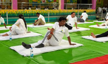 बस्तर सांसद महेश कश्यप के मुख्य आतिथ्य में सुकमा में मनाया गया 12वां अंतर्राष्ट्रीय योग दिवस