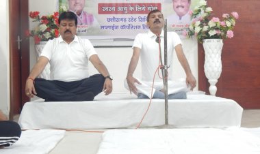 योग जीवन के संतुलन का आधार है - संजय श्रीवास्तव