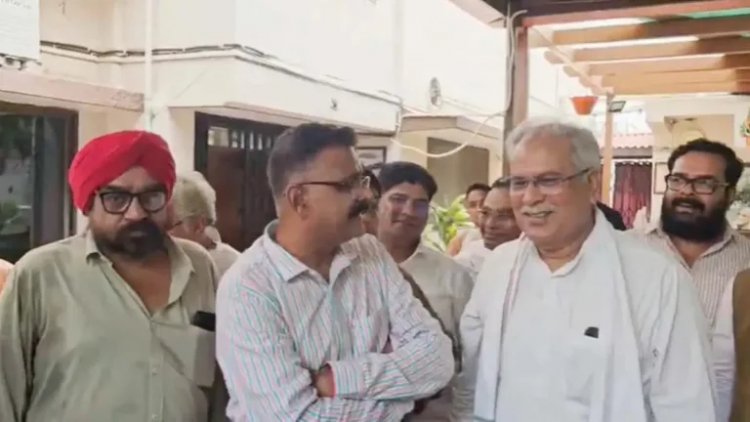 बीजेपी नेता से बदसलूकी करने वाले सस्पेंड CEO पहुंचे भूपेश बघेल के पास, बोले- मेरे साथ गलत हुआ