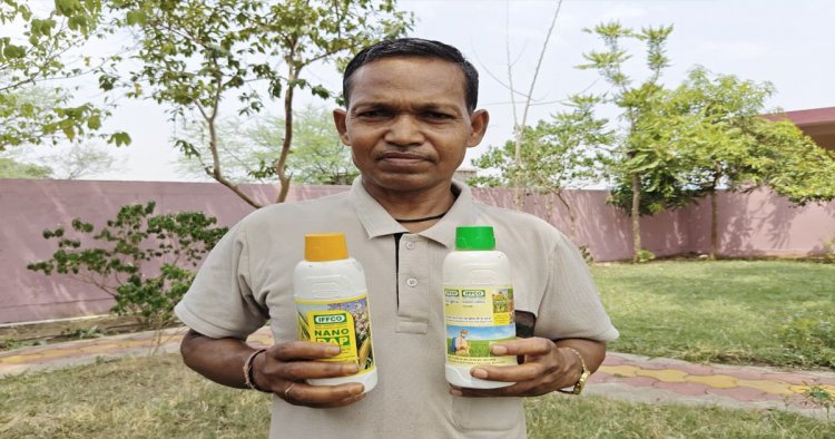 किसान हीरा सिंह ने रासायनिक खाद छोड़ अपनाया नैनो यूरिया और डीएपी,सुधरी मिट्टी की सेहत और बढ़ा उत्पादन