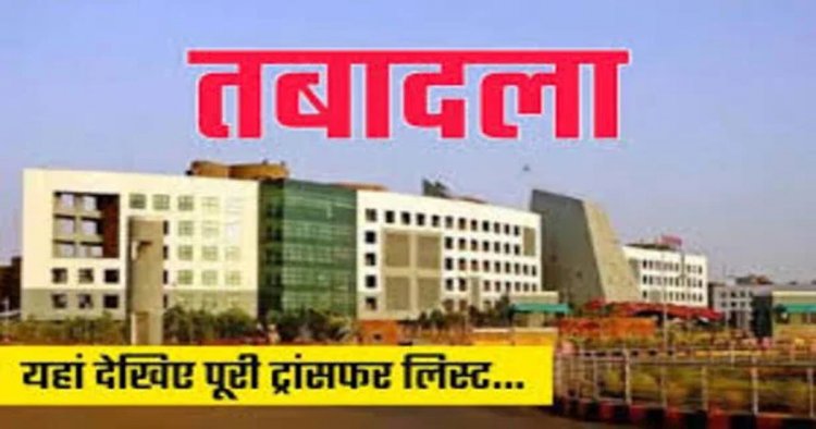 BREAKING : छत्तीसगढ़ में आबकारी विभाग में बड़ा प्रशासनिक फेरबदल...देखें पूरी लिस्ट..!!