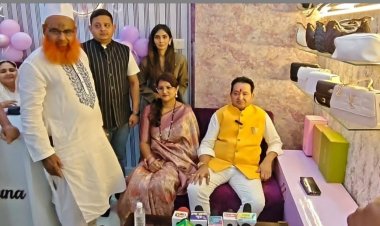 विधायक संपत अग्रवाल व सैय्यद सलमा ने किया नेल्स बाय सकीना का भव्य शुभारंभ।