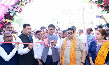 वित्त मंत्री ओपी चौधरी ने किया जीके इलेक्ट्रिक शोरूम का शुभारंभ