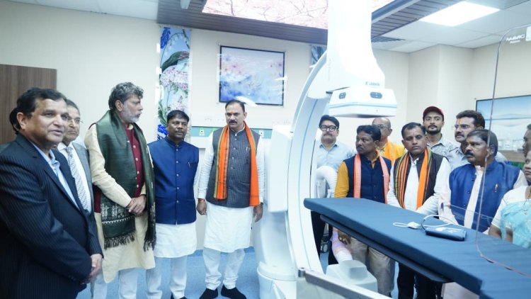 बस्तर को मिली अत्याधुनिक कैथलैब की सौगात- स्वास्थ्य मंत्री श्याम बिहारी जायसवाल ने किया लोकार्पण