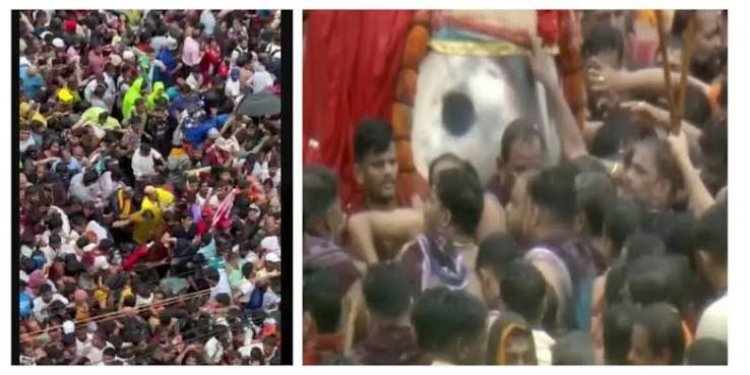 Breaking  पुरी रथ यात्रा में भारी भीड़ से भगदड़ जैसी स्थिति, एक की मौत, कई श्रद्धालु अस्पताल में भर्ती