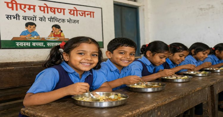 पीएम पोषण योजना के तहत तीन साल में 76.27 लाख मीट्रिक टन खाद्यान्न आवंटित