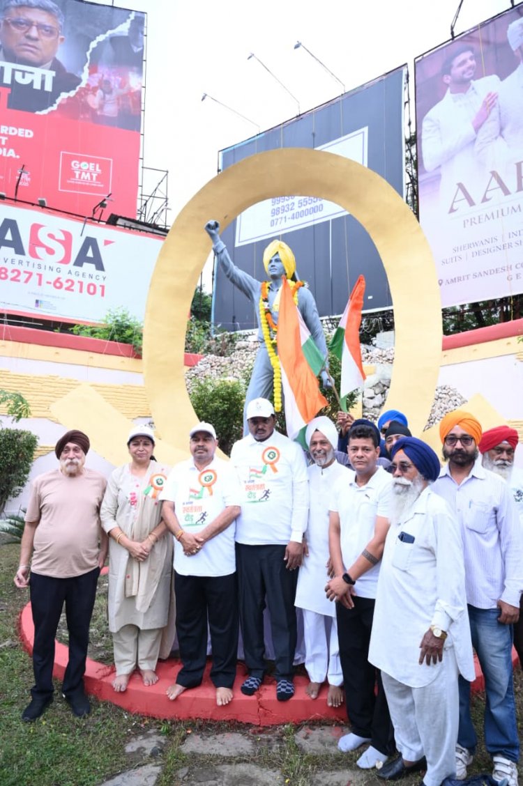 स्वतंत्रता की दौड़ में गूंजा राष्ट्रभक्ति का संदेश — हर घर तिरंगा, हर दिल तिरंगा