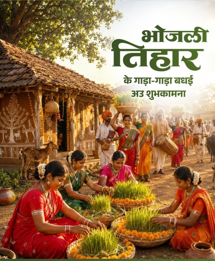 लोकपर्व भोजली तिहार पर वित्त मंत्री  ओपी चौधरी ने प्रदेशवासियों को दी गाड़ा-गाड़ा बधाई