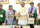 राष्ट्रपति से भेंट कर लौटे प्रतिभावान विद्यार्थियों ने मुख्यमंत्री विष्णु देव साय से की सौजन्य मुलाकात