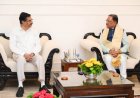 मुख्यमंत्री  विष्णु देव साय ने ओडिशा के राज्यपाल डॉ. हरि बाबू कंभमपति से की शिष्टाचार भेंट