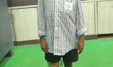 10 साल के कमलेश को मिला कृत्रिम पैर, अब मंजिल की ओर बढ़ेंगे कदम