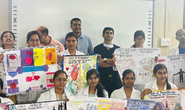 शासकीय फिजियोथेरेपी महाविद्यालय रायपुर में मनाया गया विश्व फिजियोथेरेपी दिवस