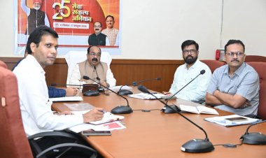 उप मुख्यमंत्री  अरुण साव ने ‘सेवा संकल्प अभियान’ की तैयारियों की समीक्षा की