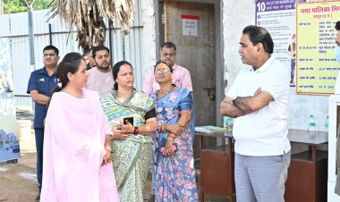रायपुर पश्चिम में विकास कार्यों की प्रगति का विधायक राजेश मूणत ने लिया जायजा