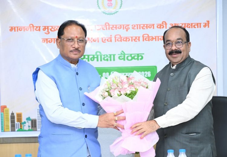 शहरों में नागरिक सुविधाओं और विकास कार्यों में लाएं तेजी : मुख्यमंत्री  विष्णु देव साय