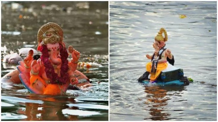 Breaking News ...विसर्जन कुण्ड में मूर्ति विसर्जन करने ना आएं