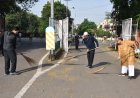 राज्यपाल श्री डेका ने गांधी जयंती पर की साफ-सफाई