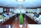 राष्ट्रपति श्रीमती द्रौपदी मुर्मू के छत्तीसगढ़ प्रवास की तैयारियों के संबंध में लोकभवन में बैठक आयोजित