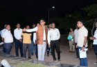 वित्त मंत्री  ओ.पी. चौधरी ने नवा रायपुर में विकसित भारत संकल्प पार्क (पीपल वन) का किया निरीक्षण